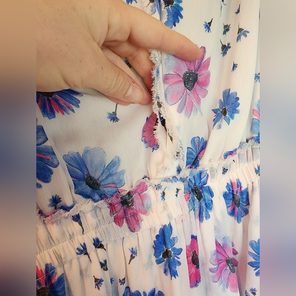LoveShackFancy women's floral mini dress size large - Picture 9 of 10